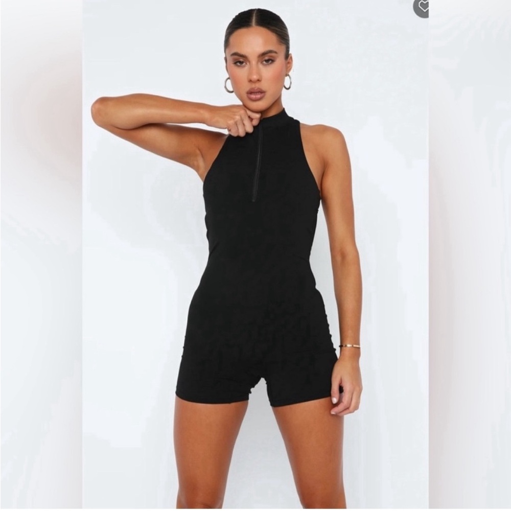 WHITE FOX better than good play suit romper black NWT size L